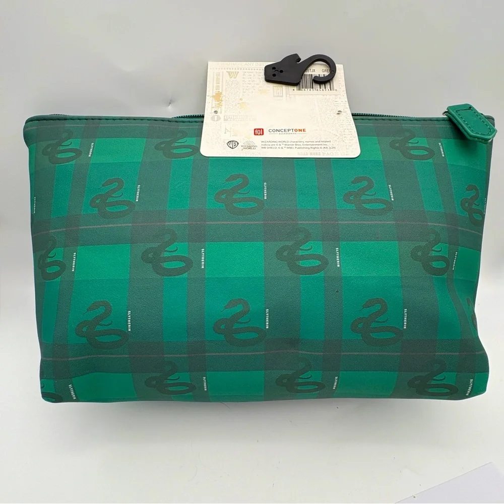 Slytherin Trapezoid Cosmetics Travel Bag